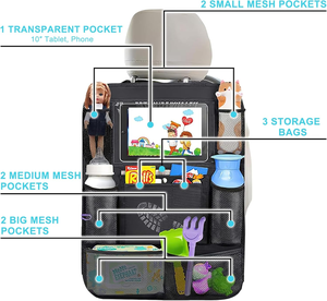RAPO Organizzatori Multifunzionali di Alta Qualità per Sedile Posteriore Auto con Schermo Touch per <span class=keywords><strong>Tablet</strong></span>, Produzione OEM - Product Image 2