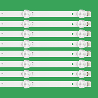 Bande lumineuse LED pour téléviseur LCD CC02500D445V05-NRK 50C50E9 5S1P compatible avec Amoi LE-8815A LE-8822A