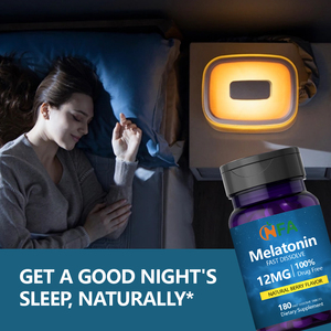 แท็บเล็ตเมลาโทนินช่วยให้หลับเร็วขึ้นเวลาในการนอนหลับทั้งหมดปลุกให้เม็ดสดชื่น - Product Image 6