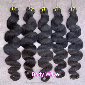 Extensiones de Cabello Humano <span class=keywords><strong>Ahir</strong></span> Populares 2026, de 10 a 30 Pulgadas, Cabello Humano Virgen Indio Naturalmente Teñido en Negro, Paquetes de Cabello Humano con Ondas Suaves - Product Image 2