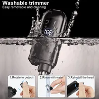Mini-tondeuse électrique rechargeable portable en acrylique pour hommes, idéale pour les mariages, les fêtes et les vacances