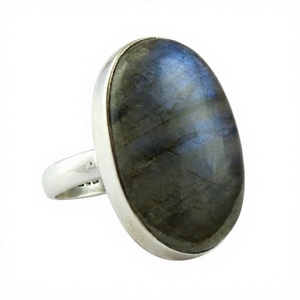 Personalidad, Rico Labradorita de Fuego Azul, anillos de plata de ley 925, joyería AJ, fabricante al por mayor, anillos de piedras preciosas hechas a mano - Product Image 1