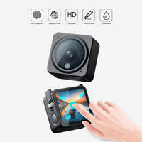 Bluespuz — Mini caméscope 3 en 1 avec écran LCD, Film de protection en verre trempé pour DJI Action 2, pour objectif d'appareil photo numérique