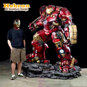 Statue grandeur nature personnalisée de super-héros <span class=keywords><strong>Marvel</strong></span> 1 2 Iron Man MK44 Anti Hulk Armor Sculpture pour œuvre d'art en résine à collectionner - Product Image 1