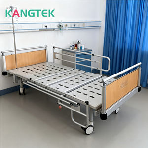 KANGTEK медицинская кровать с внутривенной инфузионной стойкой, ручная двухфункциональная Больничная койка, трехфункциональная кровать для кормления - Product Image 1