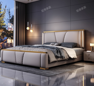 Khung giường cỡ <span class=keywords><strong>King</strong></span> có ngăn chứa đồ, giường Queen, nội thất phòng ngủ - Product Image 3