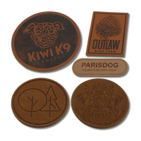 Vêtements personnalisés véritable papier Kraft daim PU Faux Imitation cuir étiquette Patch Badge emblème Applique pour Jeans sacs chaussures