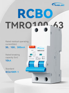 Disjoncteur miniature RCBO Type A 2P 50A 16A 10kA TMRO100-63 à prix raisonnable – Fabricant - Product Image 4