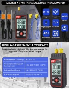 Dual Channel thép không gỉ công nghiệp Nhiệt kế kỹ thuật số K/J đầu dò dữ liệu nhiệt độ <span class=keywords><strong>logger</strong></span> - Product Image 3