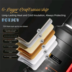 <span class=keywords><strong>Termo</strong></span> de Acero Inoxidable para Exteriores de Fábrica POTJOY, con Gran Capacidad de 2000 ml, Conservación de Calor y Frío42 - Product Image 2