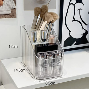 Máy tính để bàn lưu trữ hộp nhà điều khiển từ xa lưu trữ ngăn hộp nhựa trong suốt hộp lưu trữ với phân vùng - Product Image 3
