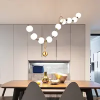 Kalung Nordic Bola Kaca Lampu Gantung Studio Modern Restoran Bar Tangga Lampu Toko Pakaian Lampu Hias