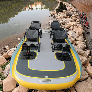Kayak Gonfiabile Vicking in PVC <span class=keywords><strong>Leggero</strong></span> ed Ecologico, Barca per Attività Acquatiche con Motore e Timone, per Lago e <span class=keywords><strong>Mare</strong></span>, <span class=keywords><strong>Pieghevole</strong></span> per 4 Persone - Product Image 1