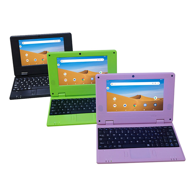 Cheap 7 Inch Allwinner A133 Android Laptop PC Intel Quad Core 4GB RAM 32GB Storage IPS English Wireless Camera Compatible UK US
