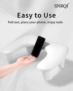 Supply Luxury Salon U-shaped Adjustable Nail Armrest Ergonomic Pillow for Nail Tech Use Hand Rest Manicure U1 with <b>Bracket</b> - Product Image 1
