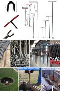 17 "المياه متر تحول صمام مفتاح قفاز لراحة قبضة اليد المحملة مقبض السباكة أداة - Product Image 5