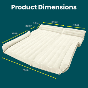 Materasso SUV Extra resistente con materasso ad aria potenziato, materasso auto per SUV, materasso SUV Ultra-spesso e comodo - Product Image 2