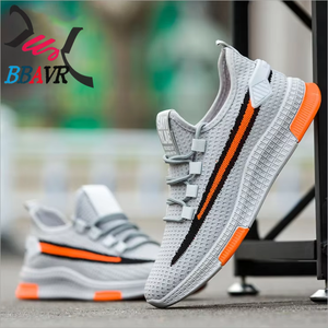 Chaussures de sport décontractées pour hommes en gros, respirantes, en maille et coton, légères, avec empeigne tissée pour le printemps - Product Image 5