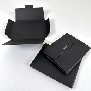 Biểu Tượng Tùy Chỉnh In Ấn Cao Cấp Hộp Thẻ Phong Bì Màu Đen Hộp Quà Tặng Cho Thẻ Quà Tặng Bao Bì Hộp Phong Bì - Product Image 3