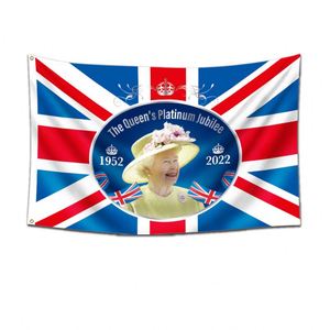 Reine Elizabeth main vague bannière 3x5 pieds fanion jubilé Union Jack drapeau pour décorations reine <span class=keywords><strong>platine</strong></span> jubilé célébrations - Product Image 6