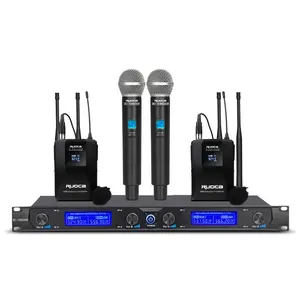 Best selling imports 4 Channel wireless microphone uhf