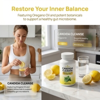 WELLBODY Private Label Factory CANDIDA CLEANSE Capsules de soutien immunitaire pour adultes - 60 capsules
