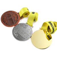 Usine directe personnalisée 3D en alliage de zinc métal Medalla Sport médaille Jiu Jitsu Judo Kung Fu boxe karaté Taekwondo médaille