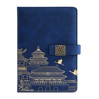 Cuaderno A5 promocional personalizado de piel de oveja de negocios, cuaderno de notas de 80 páginas para regalo corporativo