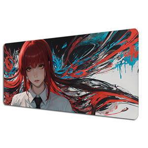 แผ่นรองเมาส์ขนาดใหญ่ลายอนิเมะสาวผมแดงสุดเท่ ป้องกันการลื่น สำหรับโอตาคุและเกมเมอร์ ขนาด 800x300 มม. XXL - Product Image 2