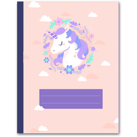 Venta caliente cuaderno personalizado unicornio OEM chico diarios Kawaii A4 A5 cuaderno de notas para niñas y niños escuela personalizado