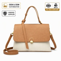Sac à bandoulière moderne pour femmes, petit format, bicolore, OEM ODM, pour les détaillants de boutiques et les vendeurs de boutiques en ligne à l'étranger