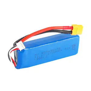 Batería de litio de 11,1 V y 2700mAh para barco de control remoto Weili V303 V393 WL913 Chengxing CX20 Youdi 903