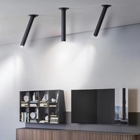 Plafonnier moderne à haut lumen 2025, 5W, noir, LED, nouveau modèle de base en aluminium, éclairage pour la maison ou l'éclairage commercial