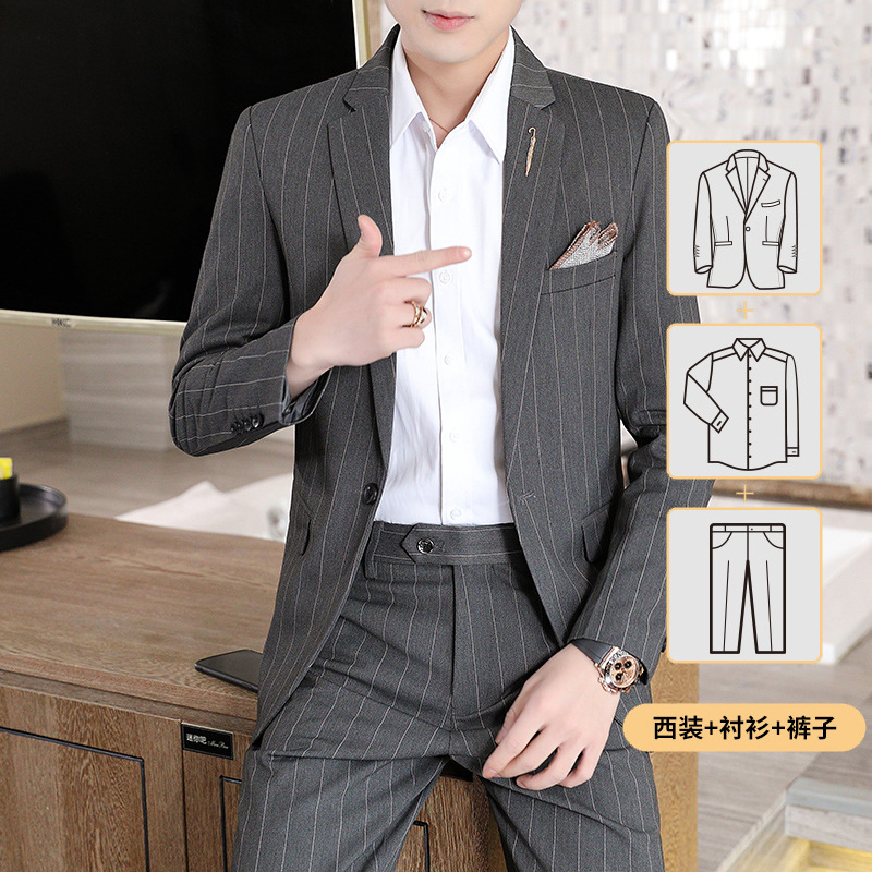 Grigio scuro [camicia + camicia + pantaloni]