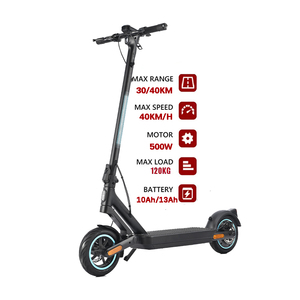 Monopatín Eléctrico S01 al por Mayor, Bicicleta Eléctrica de 500W para Adultos, Rueda Neumática de 10 Pulgadas, Scooter de Litio de 48V - Product Image 1