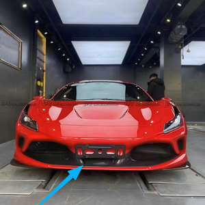 ฝาครอบสปลิตเตอร์หน้าสไตล์ OEM สำหรับ Ferrari F8 วัสดุคาร์บอนแห้ง - Product Image 2