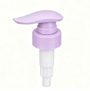 Dispensador de loción de plástico morado 33/410 con bomba de rosca para botellas de loción líquida cosmética, jabón y champú. - Product Image 1