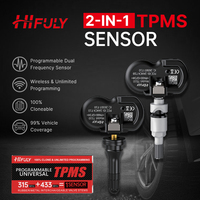 Capteurs TPMS universels programmables Hifuly 433 MHz 315 MHz T6000, outil de programmation OBD avec kit de 8 capteurs