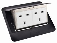 Prise de sol escamotable en aluminium de style thaïlandais avec ports USB 110-250V, qualité professionnelle pour usage commercial