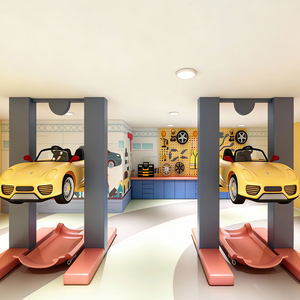 Attrezzatura per Parco Giochi Interno Certificata TUV, Personalizzata a Tema Stazione di Servizio e Bancomat per <span class=keywords><strong>Bambini</strong></span> - Product Image 6