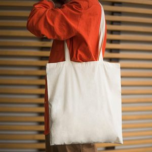 Sac fourre-tout personnalisable 100 % coton Maison D'Hermine Colmar, réutilisable avec fermeture éclair, sac de courses en toile naturelle Simpli-Magic - Product Image 5