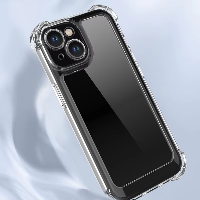 High Quality Wholesale Drop protection Phone case for iPhone 15 Pro PC TPU clear Cell Phone Cover for iPhone 15 14 13