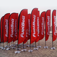 Drapeaux et bannières promotionnels, drapeaux à plumes, bannières volantes en polyester, bannières de plage personnalisées pour la publicité et les événements