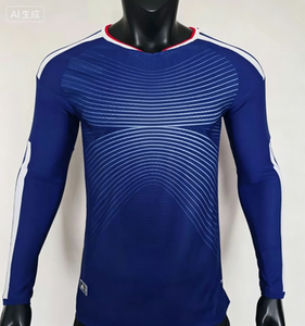 เสื้อฟุตบอลแขนยาวผู้ชาย - เสื้อฝึกซ้อมฟุตบอลระบายอากาศแห้งเร็ว ชุดกีฬาที่ปรับแต่งได้สำหรับแฟนบอลและสโมสร - Product Image 2