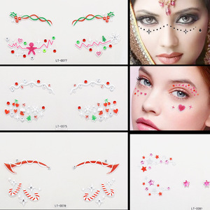 สติ๊กเกอร์ลายสัก LT-0077 ปั๊มฟอยล์ 3 มิติ แบบติดเอง ตกแต่งวันหยุด - Product Image 1