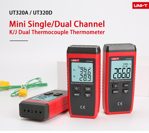 Medidor de temperatura digital de contacto UT320D con doble canal, indicador de temperatura K/J, retroiluminación LCD, termostato de mantenimiento de datos, 1 unidad - Product Image 4