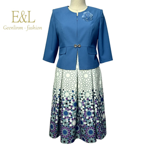 ชุดสูทสไตล์ฝรั่งเศสสำหรับผู้หญิง ลายแอฟริกันยอดนิยม - Product Image 3