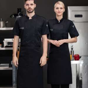 Botón de doble botonadura clásico Unisex cocina restaurante hornear café Catering cocina Chef chaqueta cocinero uniforme Chef - Product Image 3