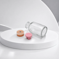 Flacons en verre transparents scellés par sertissage pour cosmétiques et poudres lyophilisées – Contenants vides