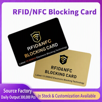 New Arrivals Custom Wholesale RFID Blocking PVC Card 13.56MHz Protection Wallet Shield Prevent Personal Information Leakage